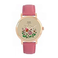 Mothers Day Flower Watch Ladies 38mm Case 3atm Water Resistant Custom Designed Quartz Movement Luxury Fashionable