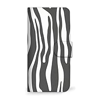 mitas Xperia 10 II SOV43 Case, Notebook Type, Zebra, Gray (485) SC-0144-GL/SOV43