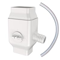 Gutter Downspout Diverter Rainwater Diverter, Rainwater Collection System with Adjustable Valve, Fits for 2”x3”Standard Downspout, Diverts Water into Rain Barrel, 4ft. 1-1/4”Hose