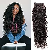 36Inch Water Wave Hair 1 Bundles Wet and Wavy Human Hair Extensions 10A Brazilian Hair Natural Color Real Hair (natural water wave 1 bundle, 36)