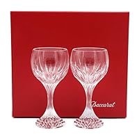 Baccarat Massena Wine Glass Crystal Glass Clear Pair 2 Guests 2 Pairs, r1109514693