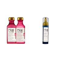 Maui Moisture Lightweight Hydration + Hibiscus Shampoo + Conditioner for Daily Moisture, No Sulfates, 13 Fl Oz & Flexible Hold + Coconut Milk Curl Foam Mousse, for Curly Hair Styling