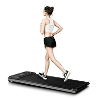 RHYTHM FUN Under Desk Treadmill, 2 in 1 Walking Pad Treadmill for Home, Portable Treadmill with Width Belt, Walking Treadmill with 265LBS Capacity