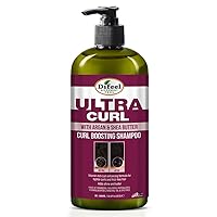 Difeel Ultra Curl with Argan & Shea Butter - Curl Boosting Shampoo 33.8 oz., Sulfate Free Shampoo Made with Natural Ingredients