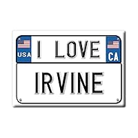 Irvine Fridge Magnet California (CA) Magnets USA Souvenir I Love Gift (VAR. Targa)