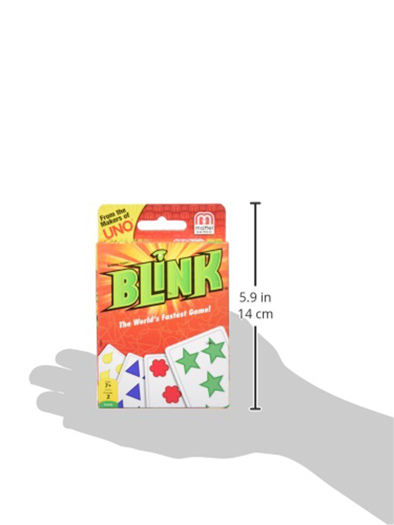 Mattel Games Reinhard Staupe's BLINK Family Card Game, Travel-Friendly, with 60 Cards and Instructions, Makes a Great Gift for 7 Year Olds and Up