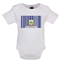 Vermont Barcode Style Flag - Organic Babygrow/Body suit