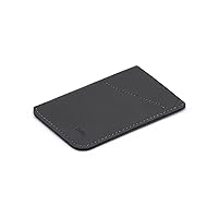 Bellroy Card Sleeve (Premium Leather Card Holder or Minimalist Wallet, Holds 2-8 Cards or Business Cards, Folded Not - CharcoalCobalt