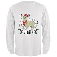 Christmas FA La Llama Mens Long Sleeve T Shirt