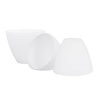 Aspen Creative 23650-73-3 Frosted Glass Shade with White Paint, 1-5/8