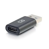 C2G USB C to USB A Adapter, Superspeed Adapter Converter, Plug and Play Adapter, USB Adapter, 1 Count, 54427