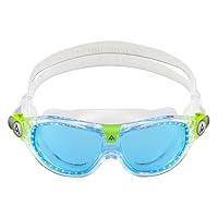 Seal Kid 2 Swim Goggles - Ultimate Underwater Vision, Comfortable, Anti Scratch Lens, Hypoallergenic - Unisex Children, Blue Tinted Lens, Transparent Frame