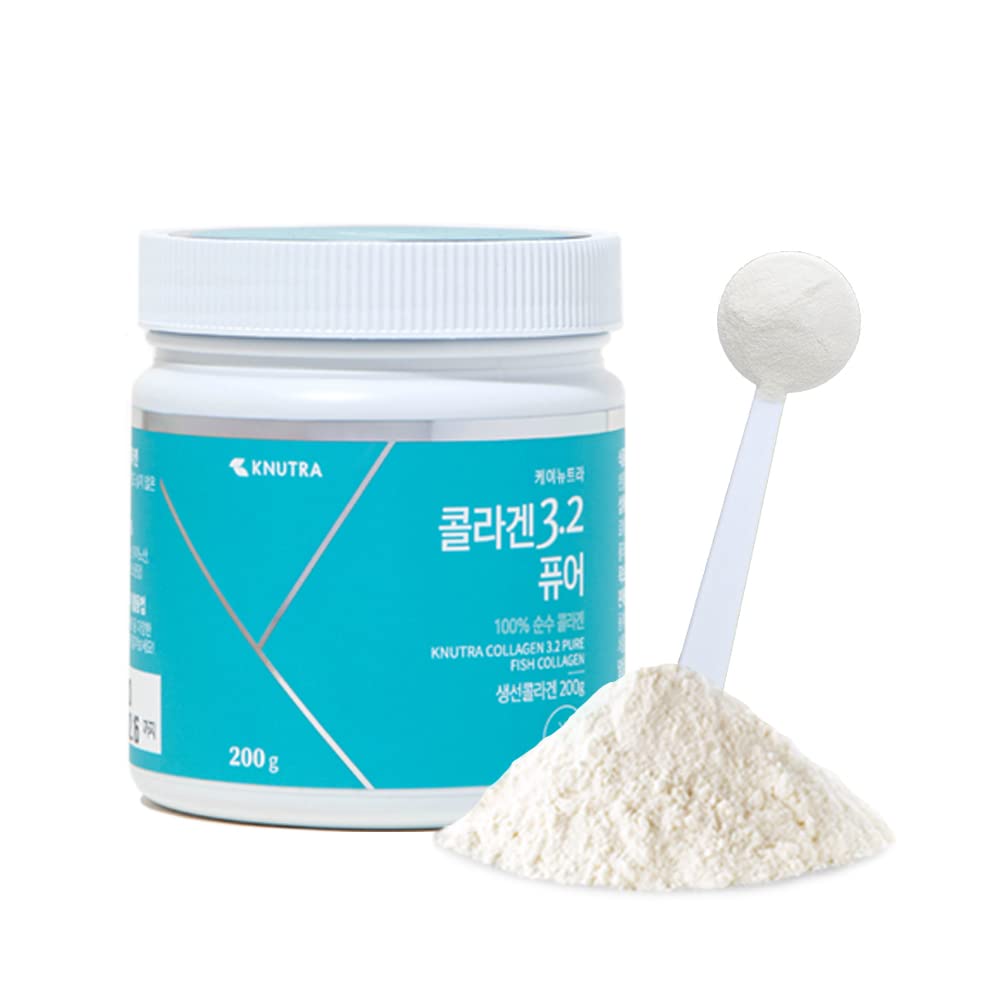 KNUTRA Collagen 3.2 Pure 200g / 100% Collagen Powder / Low-Molecule Fish Peptide Collagen / Contains GPH