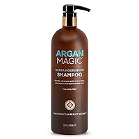 Ultra Nourishing Shampoo - Argan Oil and Antioxidants to Nourish and Restore Damaged and Over-Processed Hair Types | Made in USA, Paraben Free, Cruelty Free (32 oz)