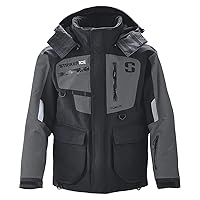 Striker Men's Climate Durable Windproof Water-Resistant Insulated Outdoor Ice Fishing Jacket with Removable Hood