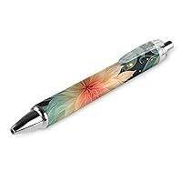 Dahlia Pinnata Flower Ballpoint Pens Black Ink Ball Point Pen Retractable Journaling Pen Work Pens for Men Women Office Supplies 1 PCS