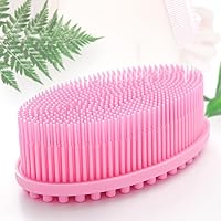 Soft silicone bath shower massage body cleaning wash shampoo brush