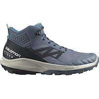 Salomon Outpulse Mid GTX for Men Hiking Shoe, China Blue/Carbon, 11
