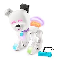 Interactive Robot Dog with Colorful LED Lights, 200+ Sounds & Reactions, App Connected (Ages 6+)