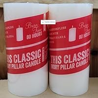 Trader Joe's Limit Edition Unscented Pillar Candle 3