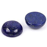 GEM-Inside 5pcs Lapis Lazuli Jasper Cabochons Stones Beads for Jewelry Making Bezels Tennis Bracelet Statement Necklace Pendant Jewelry