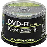 Greenhouse GH-DVDRDA50 Data DVD-R 50-Disc Spindle for Large Capacity Data Recording DVD-R Media