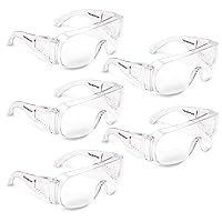 J. J. Keller & Associates, Inc. SAFEGEAR Over-The-Glasses Safety Glasses 5-pk. - Anti-Fog & Anti-Scratch Safety Glasses for Men & Women, Clear Frame - ANSI Z87.1 Compliant, Lightweight, Comfortable