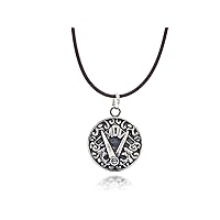 Sterling Silver Good OR MDV with Leather Necklace