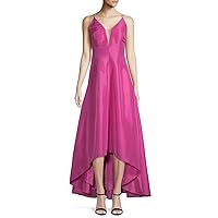 Calvin Klein Women's Spaghetti Strapped Gown with Deep V Neckline Dress