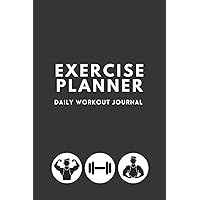 Exercise Planner For Men: Black Workout Journal, Fitness And Weight Lifting Log Book (German Edition)