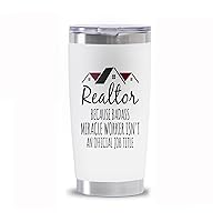 Realtor Tumbler, Stainless Steel Insulated Travel Coffee Mug for Real Estate Agent 20 oz