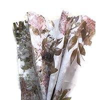 Rustic Pearl Collection Boutique Printed Tissue Paper for Gift Wrapping with Victorian Floral Design, Decorative Tissue Paper - 24 Large Sheets, 20x30