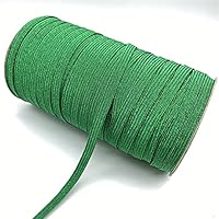 SELCRAFT 5yards 6mm Glitter Elastic Ribbon Sewing Elastic Band Compatible with Rubber Band for Waist Band Stretch Rope Elastic Ribbon num.1115