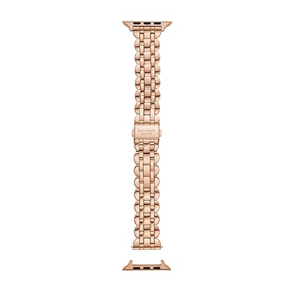 Kate Spade New York Interchangeable Stainless Steel Band Compatible with Your 42/44/45mm Apple Watch- Straps for Apple Watch Series 8/7/6/5/4/3/2/1/SE