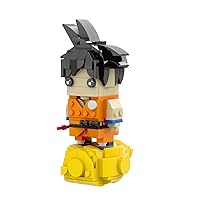 MOOXI-MOC Anime Dragon Figures Ball Son Z Goku Brick Mini Headz Building Set,Creative Cute Building Blocks Children Kits,Gifts for Kids(262pcs)