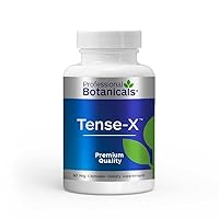 Tense-X - Natural Vegan Stress Support Supplement, Helps The Body to Achieve Mental and Physical Relaxation - 60 Vegetarian Capsules