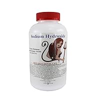 The Boyer Lye for Soap Making, Sodium Hydroxide Pure High Test Lye Food  Grade, Caustic Soda, Drain Cleaner and Clog Remover, 2 Pack 2.2 lbs