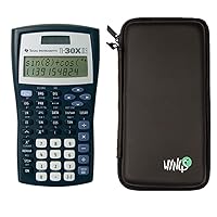 TI 30 XIIS Technical Scientific Calculator + WYNGS Protective Case Black