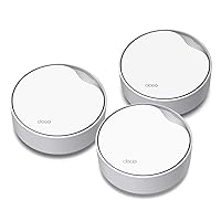 TP-Link Deco AX3000 PoE Mesh WiFi(Deco X50-PoE), Ceiling/Wall-Mountable WiFi 6 Mesh, Replacing WiFi Router, Access Point and Range Extender, PoE-Powered, 2 PoE Ports(1 x 2.5G, 1 x Gigabit), 3-Pack