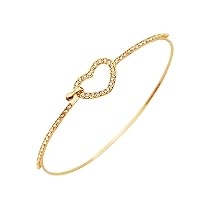 Hearts Full Of Drilling Hollow Out Heart Bracelet Rhinestone Bracelet Jewelry Charm Bracelet Birthday Surprise Gift For Woman Girls Dainty Gold Hoop Earrings