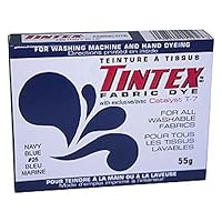 Lot of 1 Tintex Brand Navy Blue Fabric Dye 25