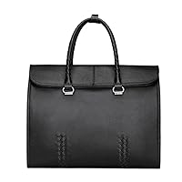 Men's Bags Leather Large-capacity Business Briefcase 15-inch Cowhide Computer Bag Hand-woven Men's Handbags
