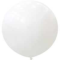36 Inch Giant Latex Balloons, Standard White Round Balloons for Birthdays Weddings Receptions Festival Party Decoration, Pack of 10 Pcs
