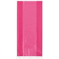 Hot Pink Cellophane Party Favor Plastic Bags - 11.5