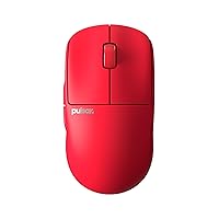 X2V2 Wireless Gaming Mouse, Limited Color Edition, Ultra Lightweight 1.87 oz (53 g), Symmetrical, Optical Switch, 26000 DPI, PAW3395 Sensor (Medium, Wireless, Red)