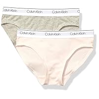 Calvin Klein Girls' Modern Cotton 2 Pack Bikini