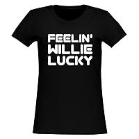 Feelin' Willie Lucky - Women's Soft & Comfortable Junior Cut T-Shirt