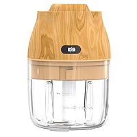 Qiangcui Mini Electric Food Chopper for Baby Food, PCTG Food Grade Material, 250ML USB Charging Portable Vegetable Kitchen Food Processor and Blender for Cutter Vegetables/Meat Grinder/Garlic,Black (
