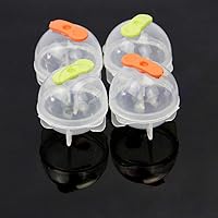 4pcs Party Plastic Ice Tray Cube Round Sphere Ball Maker Brick Mold 35mm Bartender Tool Kit With Stand
