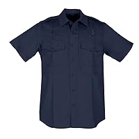 5.11 Tactical Men's Twill PDU Class B Short Sleeve Shirt, Triple Needle Stitching, Style 71177